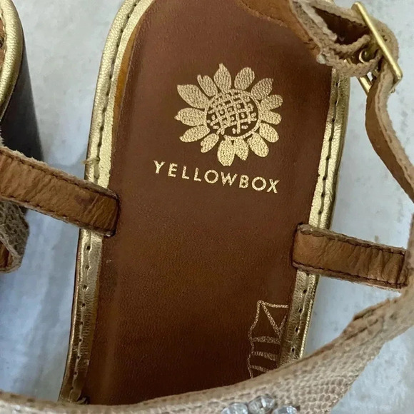 YELLOW BOX | Adorna Slingback Crystal Embellished Sandals Size 9 - Picture 8 of 10